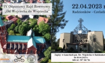 Od Wojciecha do Wojciecha - odpustowy rajd rowerowy 22.04.2023r.